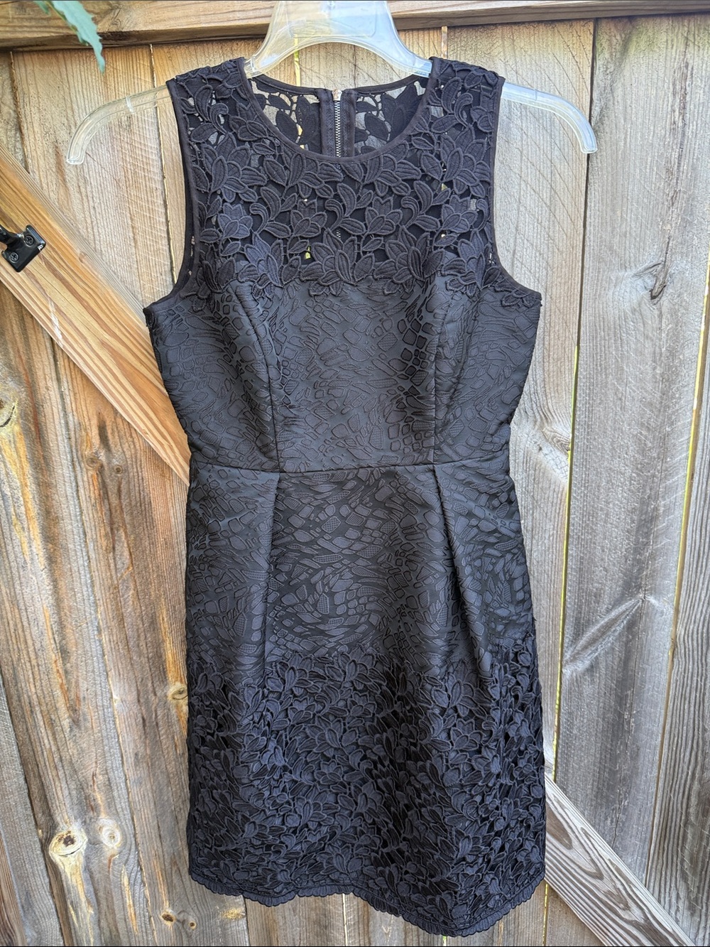 WHBM Jaquard and Lace Dress